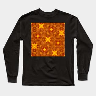 Golden Yellow Sunflower Pattern 7 Long Sleeve T-Shirt